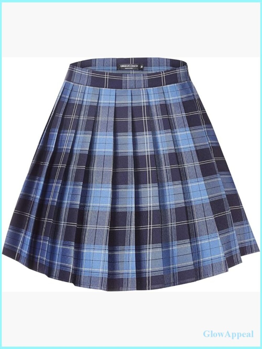 Plaid Pleated Mini Skater Skirt High Waisted School Uniform